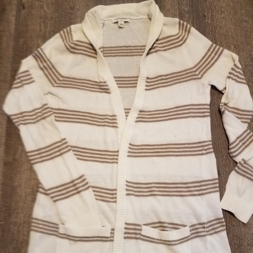 Banana Republic striped cardigan